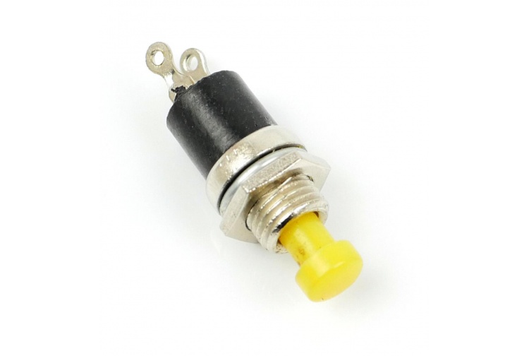 Gaugemaster BPGM518 Yellow Push To Make Switches 25 Closeup Top