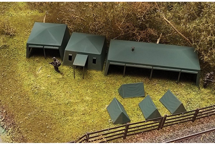 Gaugemaster GM440 Fordhampton Military Tents (7) Example Layout
