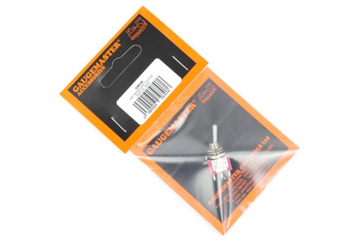 Gaugemaster GM508 SPDT (Momentary) Mini Toggle Switch Package