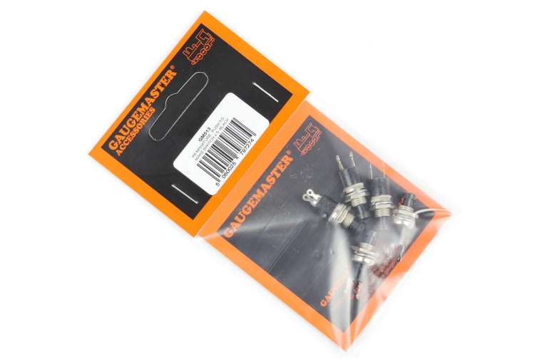 Gaugemaster GM513 Black Push To Make Switches 5 Package