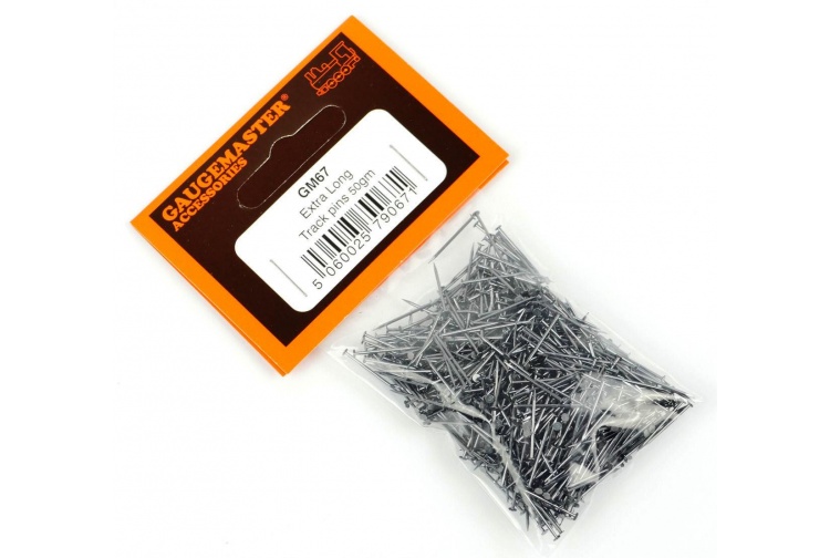 Gaugemaster GM67 Extra Long Track Pins 15mm Long Package