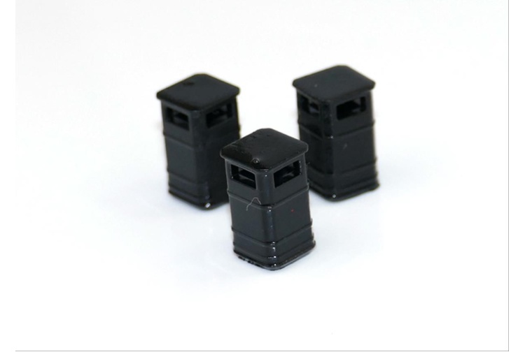 Gaugemaster GM464 OO Gauge Litter Bins pic 2 (Pack of 3)