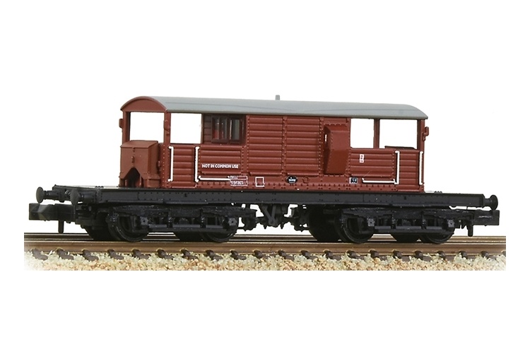 Graham Farish 377-876A SR 25T 'Queen Mary' Brake Van BR Bauxite (Late)