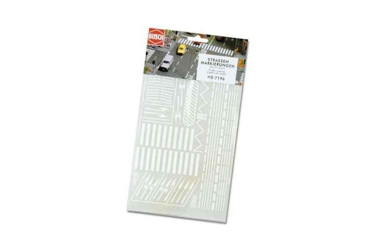 Busch 7197 N Gauge Assorted Street Markings