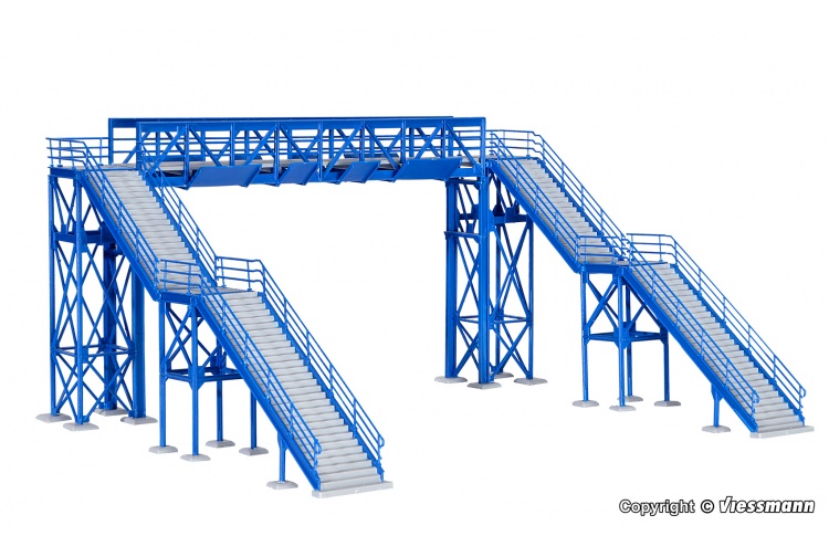 Kibri 39301 Footbridge HO/OO Gauge Plastic Kit Layout 1