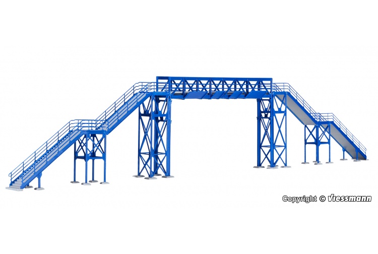 Kibri 39301 Footbridge HO/OO Gauge Plastic Kit Layout 3
