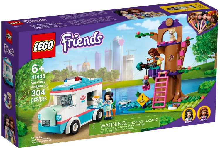 Lego 41445 Vet Clinic Ambulance Package Front