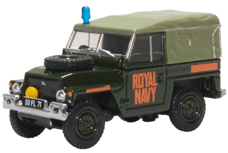 Oxford Diecast 76LRL009 Royal Navy Land Rover Lightweight 1:76 Scale Diecast Model