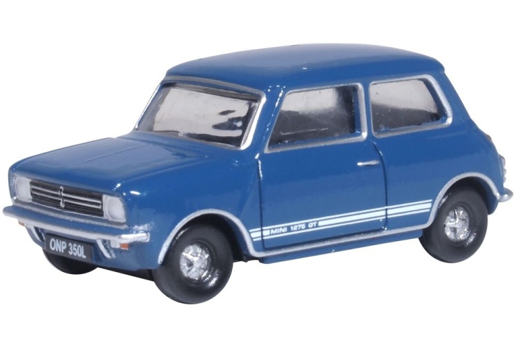 Oxford Diecast 76MINGT006 Mini 1275GT Teal Blue Front Left