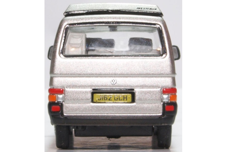 Oxford Diecast 76T4005 VW T4 Westfalia Camper Silver Grey Rear