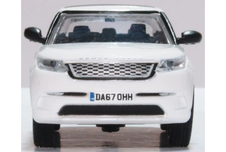 Oxford Diecast 76VEL002 Range Rover Velar SE Fuji White Front