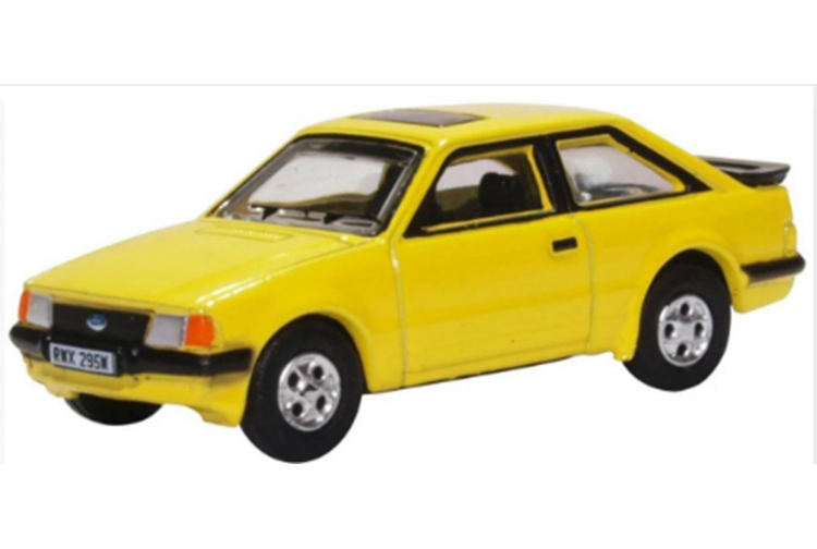 Oxford Diecast 76XR007 Ford Escort XR3i Prairie Yellow