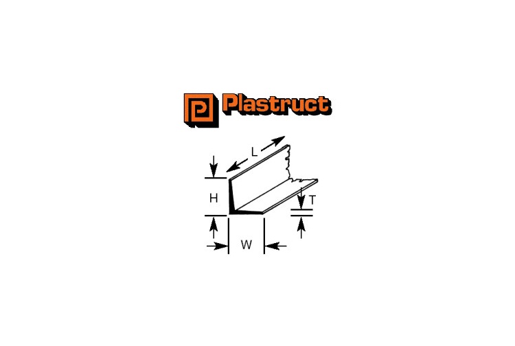 Plastruct PLS90504X AFS-4 Angle 3.2mm