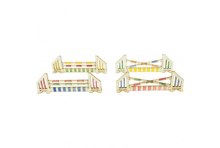 Metcalfe PO511 Show Jumps OO Gauge Card Kit