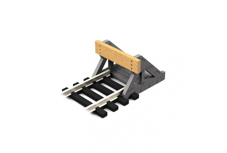 Proses BF-HO-08 HO Scale Buffer Stop With Real Wooden Plate (2)
