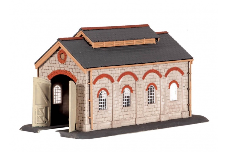 Ratio 203 Single Stone Engine Shed N Gauge Plastic Kit