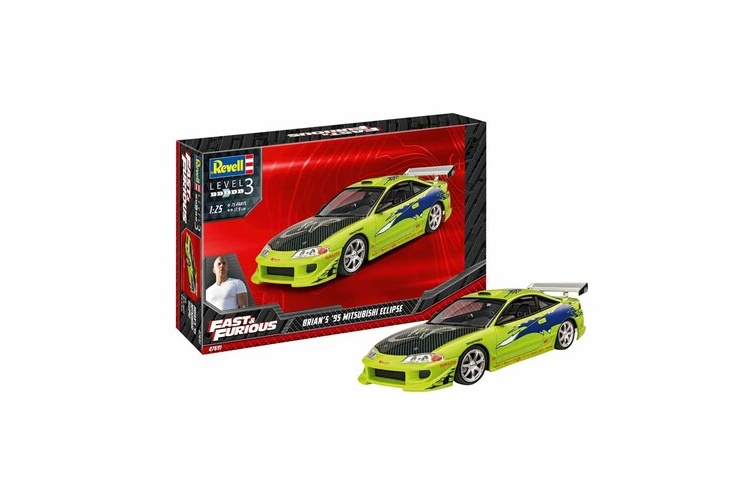 Revell 07691 1995 Mitsubishi Eclipse (Fast & Furious) 1:25 Scale Plastic Model Kit