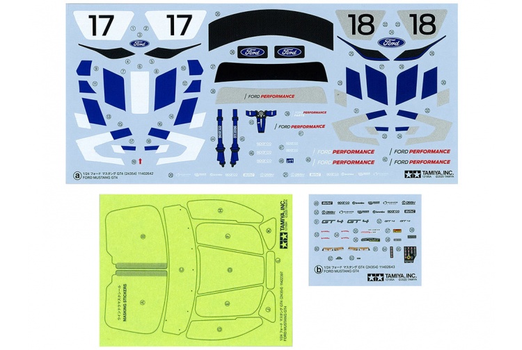 Tamiya 24354 Ford Mustang GT4 Decals