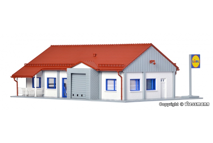 Vollmer 43662 Lidl Supermarket Rear