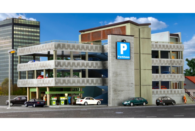Vollmer 43804 Vollmer 43804 Parking Garage OO/HO Scale Plastic Kit Parking Garage Daytime