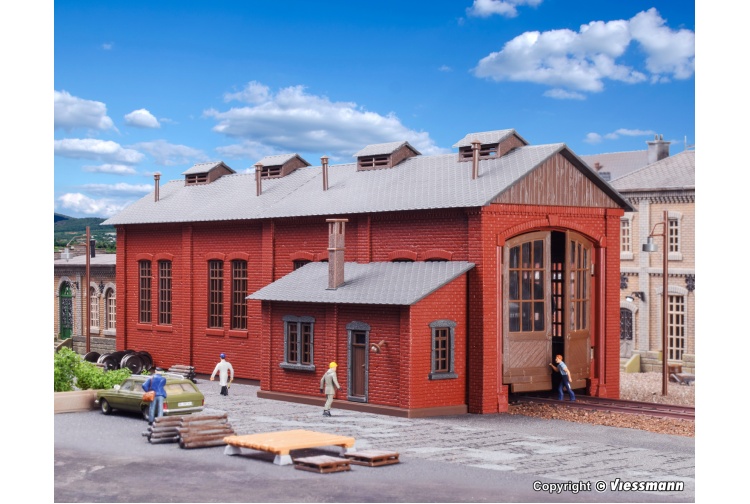 Vollmer 45762 Locomotive Shed Single Track Example Layout Day