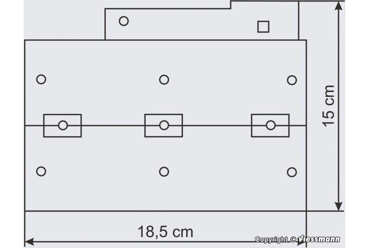 Vollmer 47609 Three Track Locomotive Shed Floor Plan