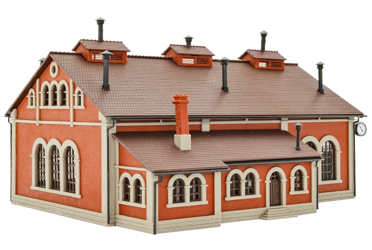 Vollmer 47609 Three Track Locomotive Shed Rear Left