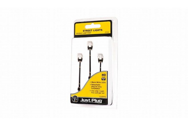 Woodland Scenics JP5632 HO Double Lamp Post Package