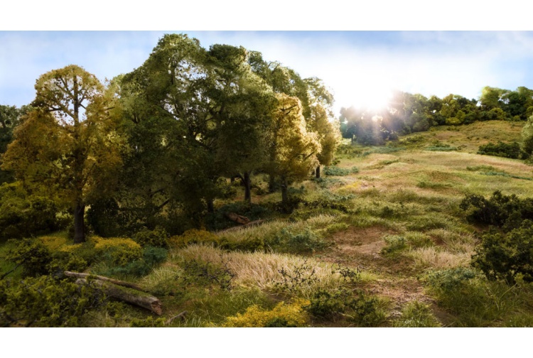 Woodland Scenics FS624 7mm Static Grass Straw Example Layout