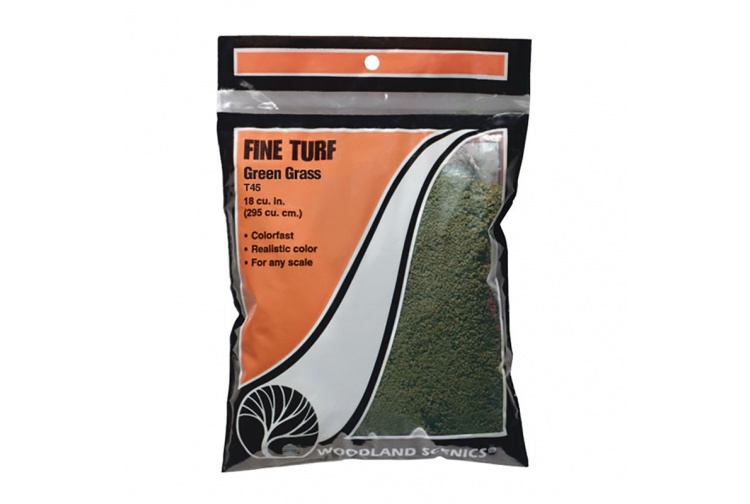 Woodland Scenics T45 Green Grass Fine Turf (Bag)