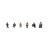 Bachmann Scenecraft 379-305 Sitting Station Passengers 6 Figure Set - N Gauge