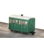 peco-oo-9-gr-500ug-glyn-valley-tramway-4-wheel-enclosed-side-coach-no-markings-plain-green