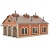 Vollmer 47609 Three Track Locomotive Shed N Gauge Plastic Kit
